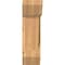 Ekena Millwork Traditional Slat Smooth Bracket w/ Offset Brace, Western Red Cedar, 7 1/2"W x 18"D x 26"H BKT0806X18X26TRA06SWR - alternate 4